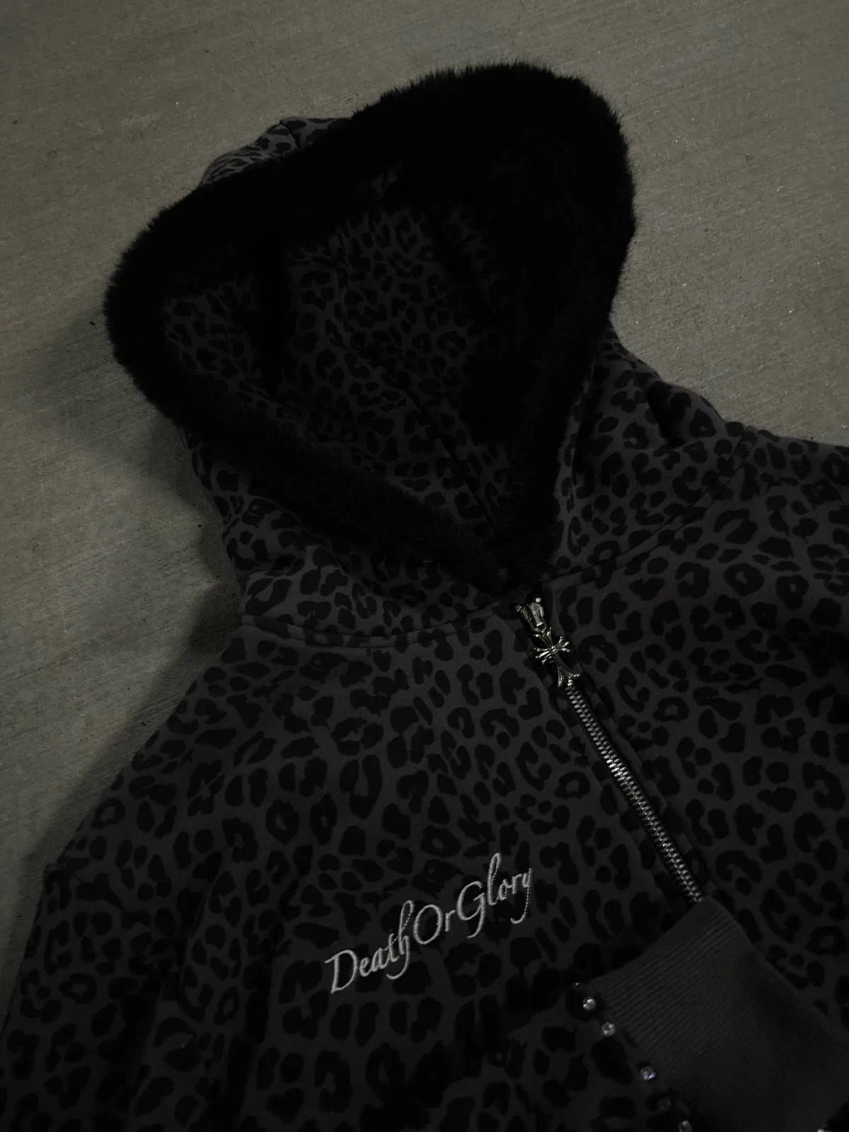 Leopard Print Zip Up